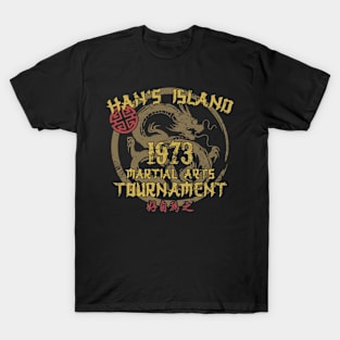 Han's island Bruce Lee Enter the Dragon style 2 of 2 - distressed T-Shirt